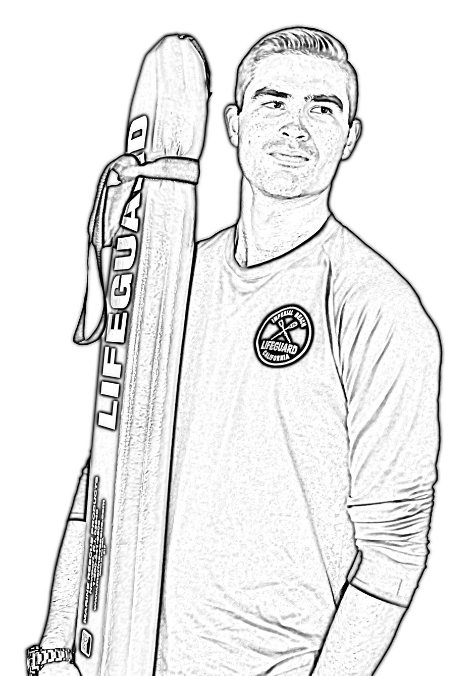 IB Lifeguard Sketch Portrait